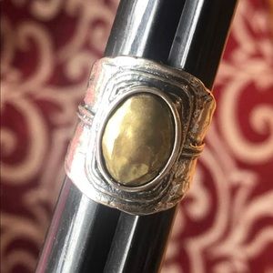 Opulenza Designs Brass & Silver Ring